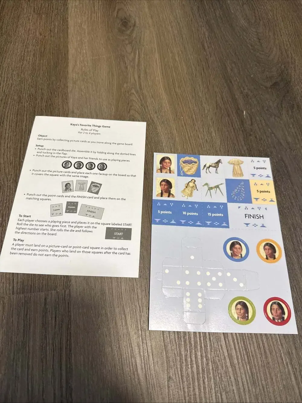 KAYA: 1764 (AMERICAN GIRL) By Janet Shaw & Bill Farnsworth With Game Pieces